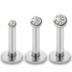 Titanium Stud Earrings Toki Crystal Ear for Sensitive Ears - strict 1688 corrected image 1