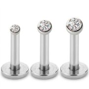 Titanium Stud Earrings Toki Crystal Ear for Sensitive Ears - strict 1688 corrected image 1