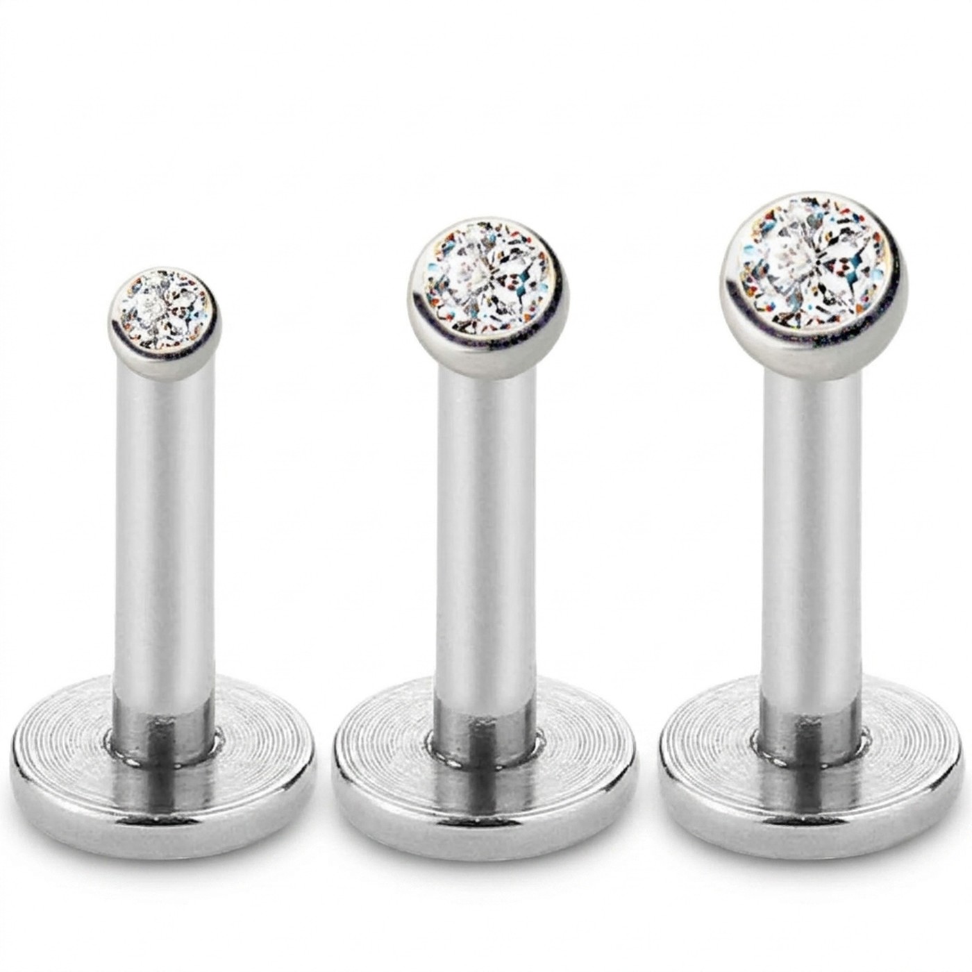 Titanium Stud Earrings Toki Crystal Ear for Sensitive Ears - strict 1688 corrected image 1
