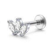 Stud Earrings Harlow Five Marquise Ear with S925 Silver - strict 1688 corrected image 1