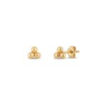 Titanium Stud Earrings Trinity Ball for Sensitive Ears - strict 1688 corrected image 1