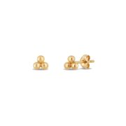 Titanium Stud Earrings Trinity Ball for Sensitive Ears - strict 1688 corrected image 1