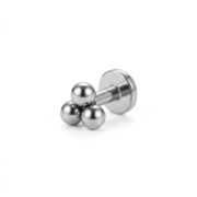 Titanium Stud Earrings Tridot for Sensitive Ears - strict 1688 corrected image 1