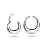 Titanium Hoop Earrings Classic for Sensitive Ears - strict 1688 corrected image 1