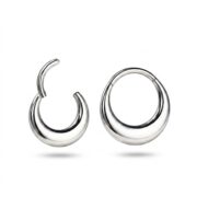 Titanium Hoop Earrings Classic for Sensitive Ears - strict 1688 corrected image 1