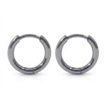 Titanium Hoop Earrings Minimal for Sensitive Ears - strict 1688 corrected image 1