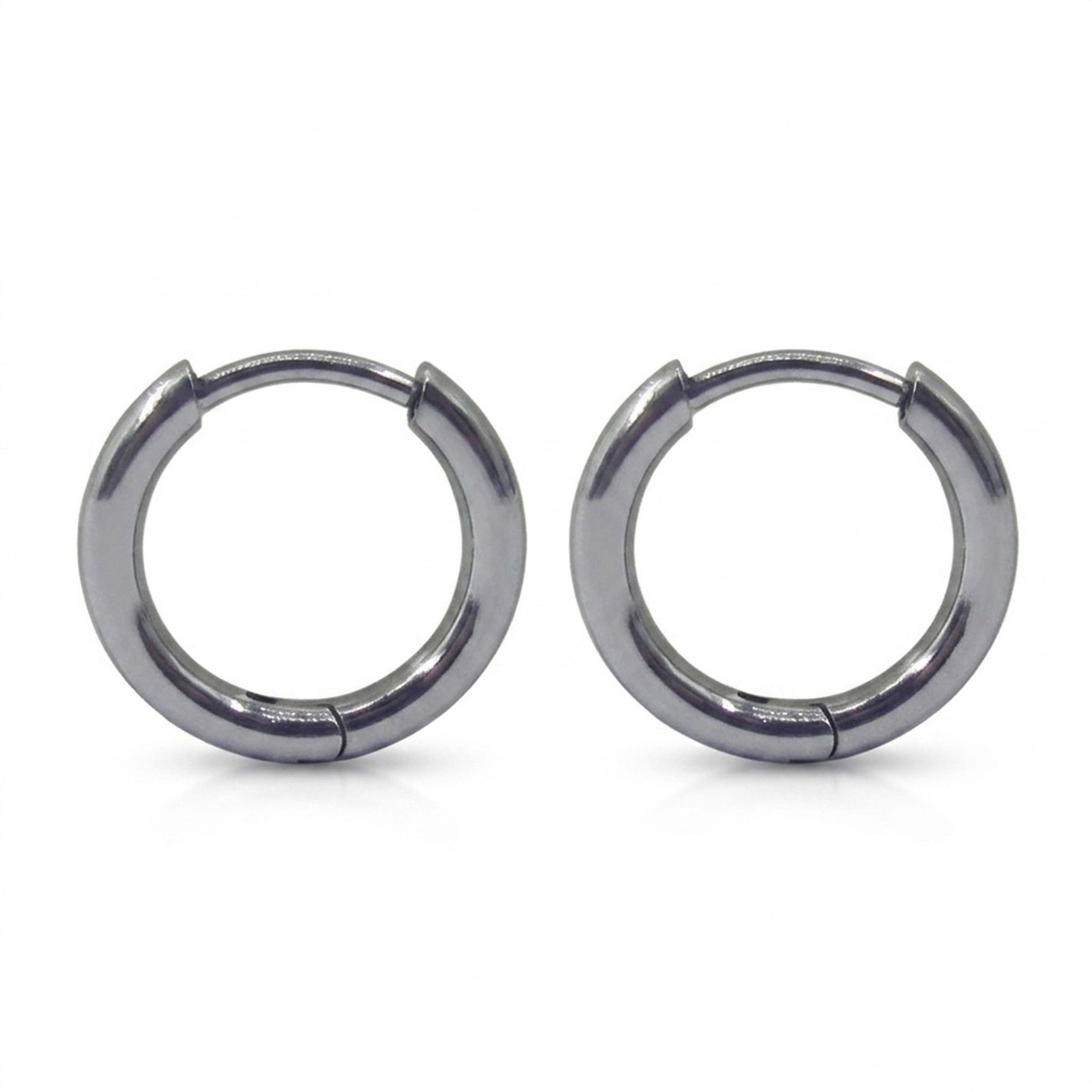 Titanium Hoop Earrings Minimal for Sensitive Ears - strict 1688 corrected image 1