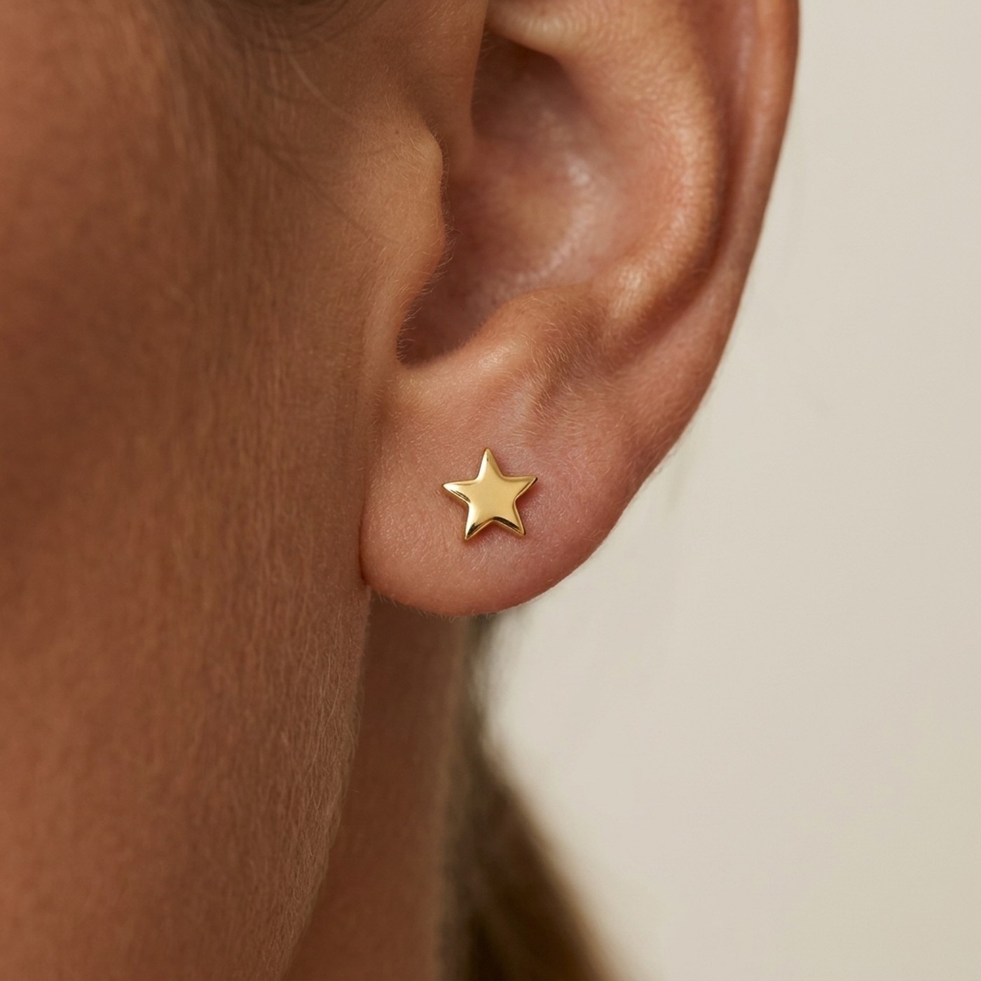 Titanium Stud Earrings Twinkle Little Star for Sensitive Ears