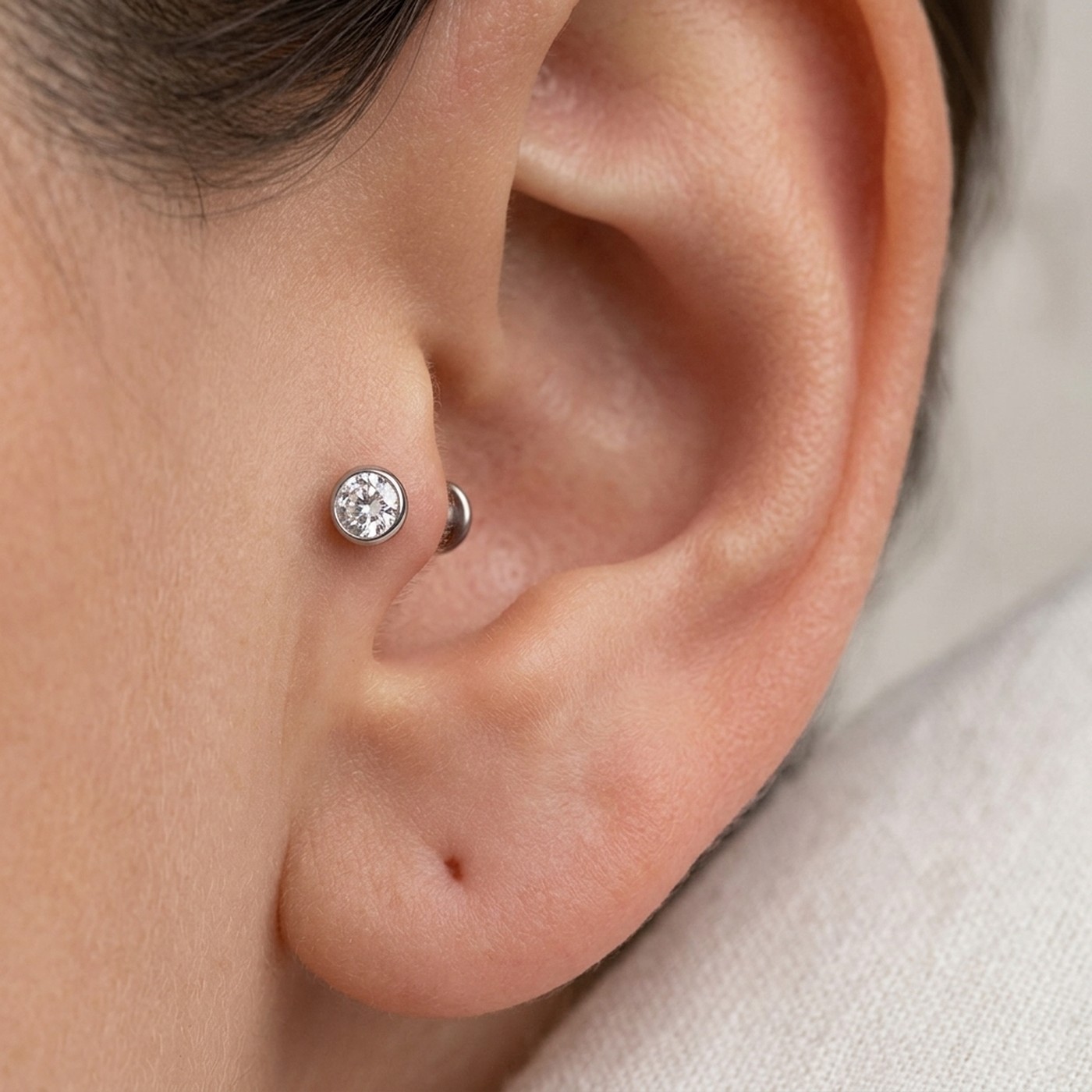 Titanium Stud Earrings Toki Crystal Ear for Sensitive Ears - strict 1688 corrected image 2