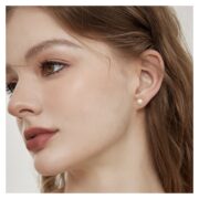 Titanium Pearl Flat Back Stud Earrings - strict 1688 corrected image 2