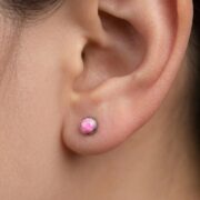 Titanium Stud Earrings Flat Round Starter for Sensitive Ears - strict 1688 corrected image 2