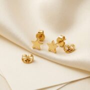 Titanium Stud Earrings Twinkle Little Star for Sensitive Ears