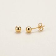 Stud Earrings Ball with S925 Silver - strict 1688 corrected image 3