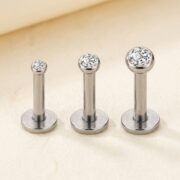 Titanium Stud Earrings Toki Crystal Ear for Sensitive Ears - strict 1688 corrected image 3