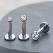 Titanium Stud Earrings Toki Crystal Ear for Sensitive Ears - strict 1688 corrected image 4