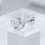Stud Earrings Harlow Five Marquise Ear with S925 Silver - strict 1688 corrected image 4