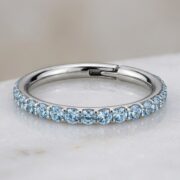 Titanium Hoop Earrings Shine Crystal Pave for Sensitive Ears - strict 1688 corrected image 4