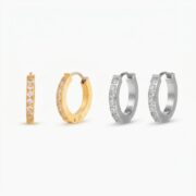 Hypoallergenic Hoop Earrings Date Night with S925 Silver