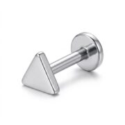 Titanium Stud Earrings Triangle Minimal Geometric for Sensitive Ears - strict 1688 corrected image 5