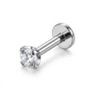Titanium Stud Earrings Crystal Clear for Sensitive Ears - strict 1688 corrected image 5