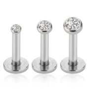Titanium Stud Earrings Toki Crystal Ear for Sensitive Ears - strict 1688 corrected image 5