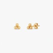 Titanium Stud Earrings Trinity Ball for Sensitive Ears - strict 1688 corrected image 5