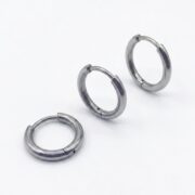 Titanium Hoop Earrings Minimal for Sensitive Ears - strict 1688 corrected image 5