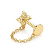 Flat Back Earrings Crystal Chain with S925 Silver - strict 1688 corrected image 5