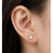 Flat Back Stud Earrings Tiny Smooth Round in F136 Titanium - image2 regenerated image 2