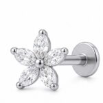 Titanium Stud Earrings Stardew Flower Ear for Sensitive Ears - image2 regenerated follow-up 1