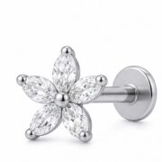 Titanium Stud Earrings Stardew Flower Ear for Sensitive Ears - image2 regenerated follow-up 1