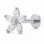 Titanium Stud Earrings Stardew Flower Ear for Sensitive Ears - image2 regenerated follow-up 6