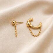 Titanium Earrings Ball Chain for Sensitive Ears - image2 regenerated follow-up 3