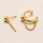 Titanium Earrings Ball Chain for Sensitive Ears - image2 regenerated follow-up 4