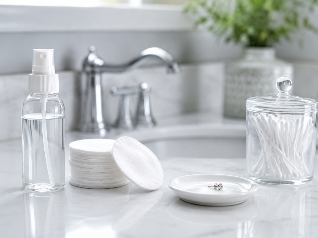 piercing care supplies for irritated ears and earring allergy relief