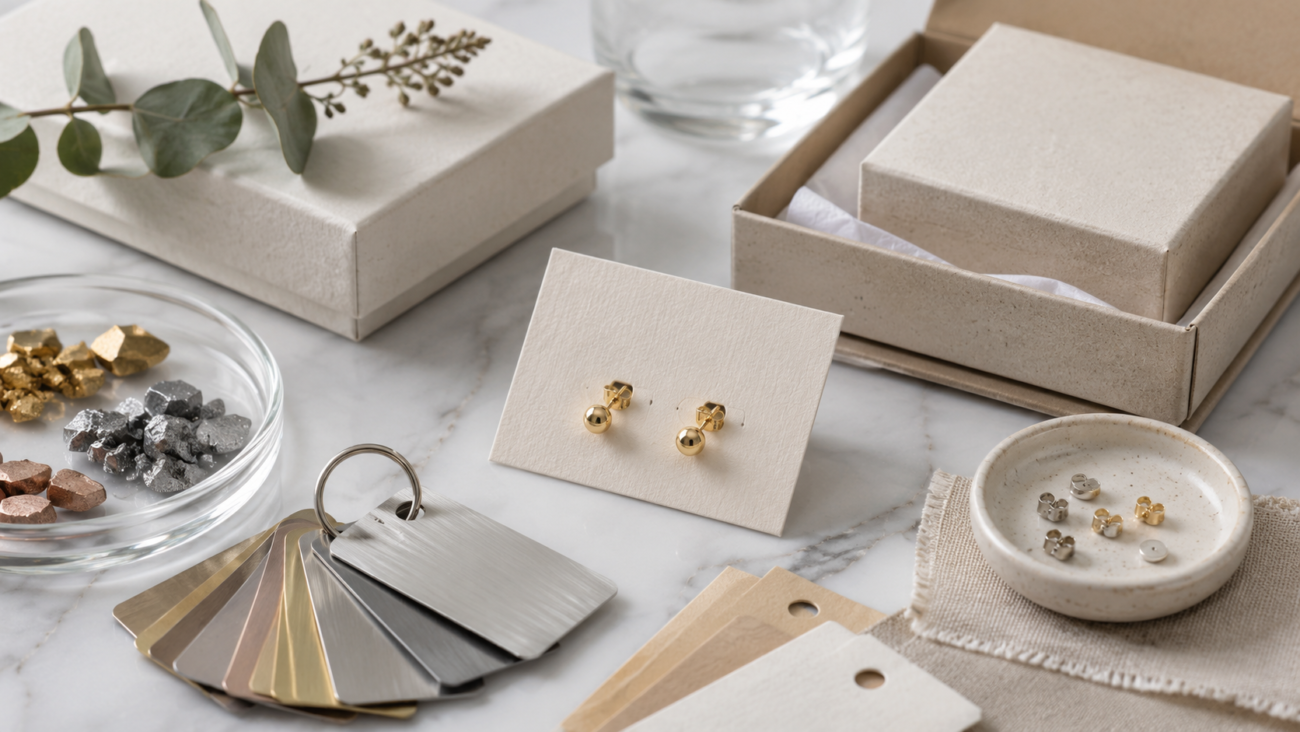 hypoallergenic jewelry materials and packaging details