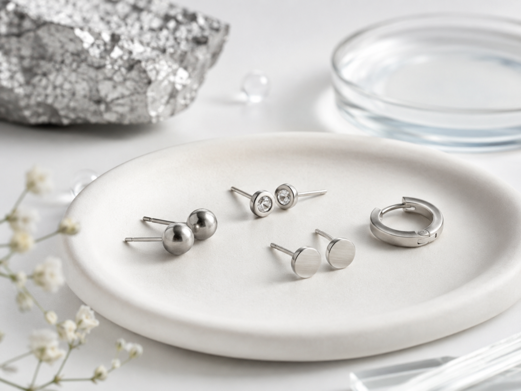 titanium earrings for sensitive ears