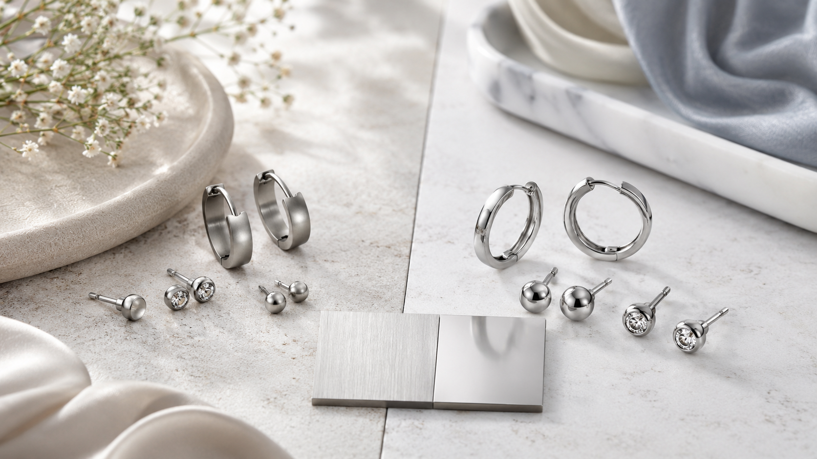 titanium vs surgical steel earrings cover image