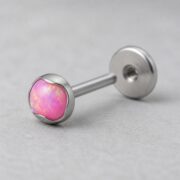Titanium Stud Earrings Flat Round Starter for Sensitive Ears post and backing detail
