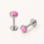 Titanium Stud Earrings Flat Round Starter for Sensitive Ears product view