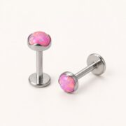 Titanium Stud Earrings Flat Round Starter for Sensitive Ears product view