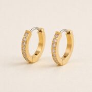 Hypoallergenic Hoop Earrings Date Night with S925 Silver product view