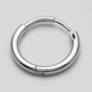 Titanium Hoop Earrings Rooftop for Sensitive Ears post and backing detail