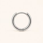 Titanium Hoop Earrings Rooftop for Sensitive Ears product view