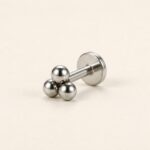 Titanium Stud Earrings Tridot for Sensitive Ears product view
