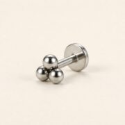 Titanium Stud Earrings Tridot for Sensitive Ears product view