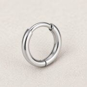 Titanium Hoop Earrings Essential for Sensitive Ears post and backing detail
