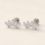Stud Earrings Harlow Five Marquise Ear with S925 Silver product view