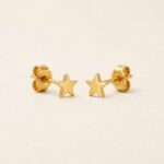 Titanium Stud Earrings Twinkle Little Star for Sensitive Ears product view