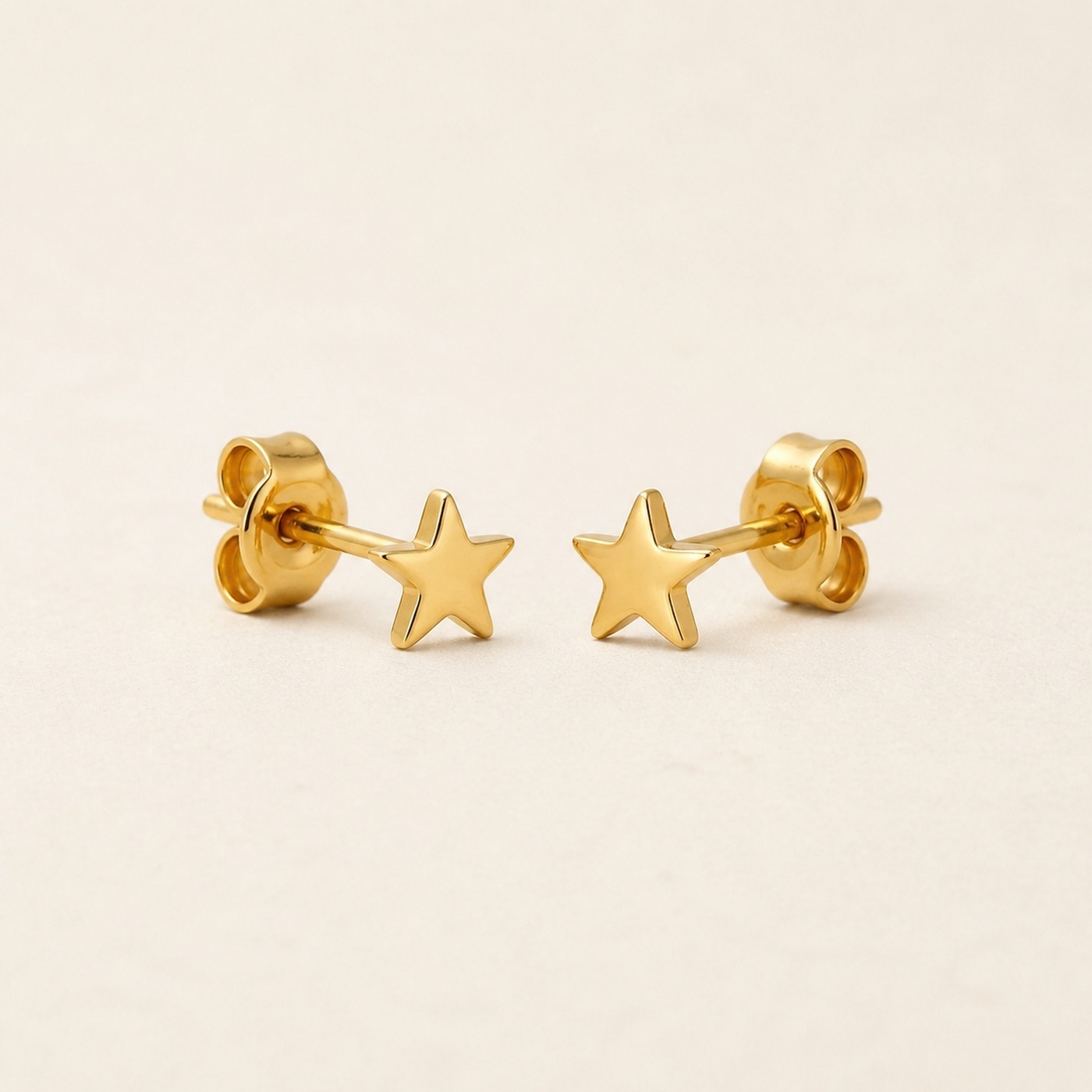 Titanium Stud Earrings Twinkle Little Star for Sensitive Ears product view